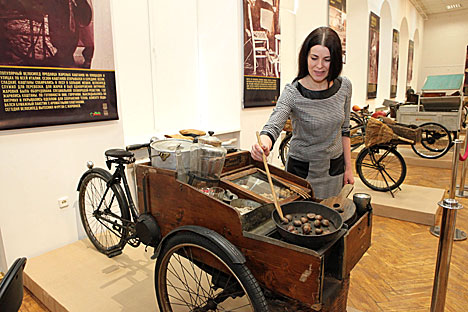 Italian vintage bikes on display in Minsk