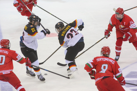 Belarus U18 team beat Germany, get promotion to IIHF top division