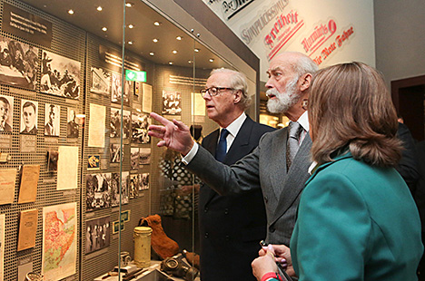 Prince Michael of Kent visits war museum in Minsk