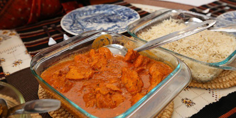 Traditional cuisine: Indian dish "Butter Chicken"