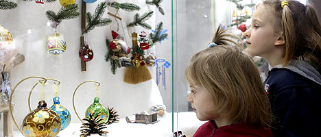Exhibition of Christmas tree decorations in Minsk