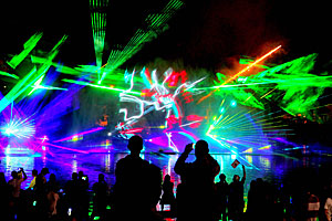 Laser-powered 3D shows in Minsk