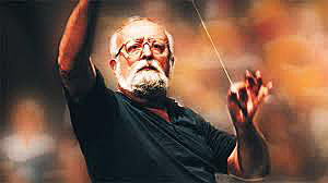 Polish composer and conductor Krzysztof Penderecki 