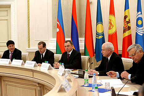 Makei at a session of the Council of Permanent Plenipotentiary Representatives of the CIS Member States 