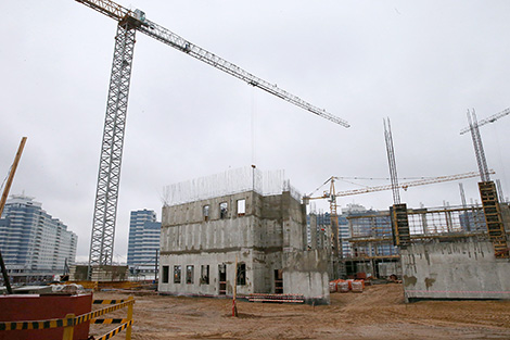 Olympic rhythmic gymnastics training center in Pobeditelei Avenue