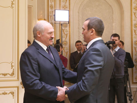 Alexander Lukashenko during his meeting with Chuvashia President Mikhail Ignatiev