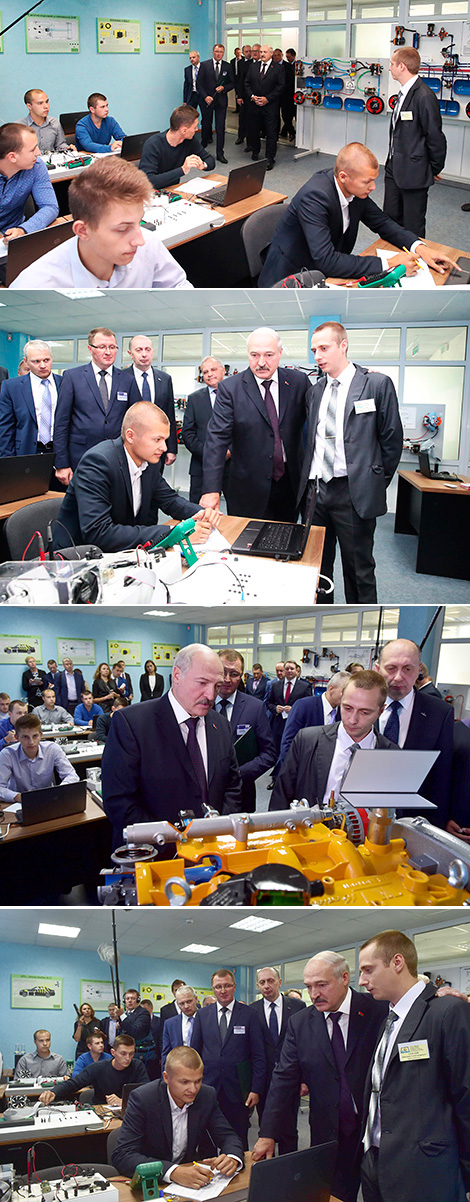 During the visit to the Minsk State Auto-Mechanical College