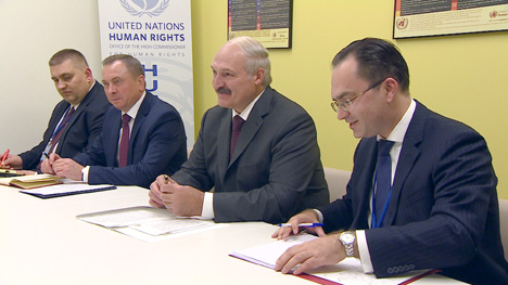 Belarus President Alexander Lukashenko said as he met with UN High Commissioner for Human Rights Zeid Raad Al-HusseinBelarus President Alexander Lukashenko met with UN High Commissioner for Human Rights Zeid Raad Al-Hussein