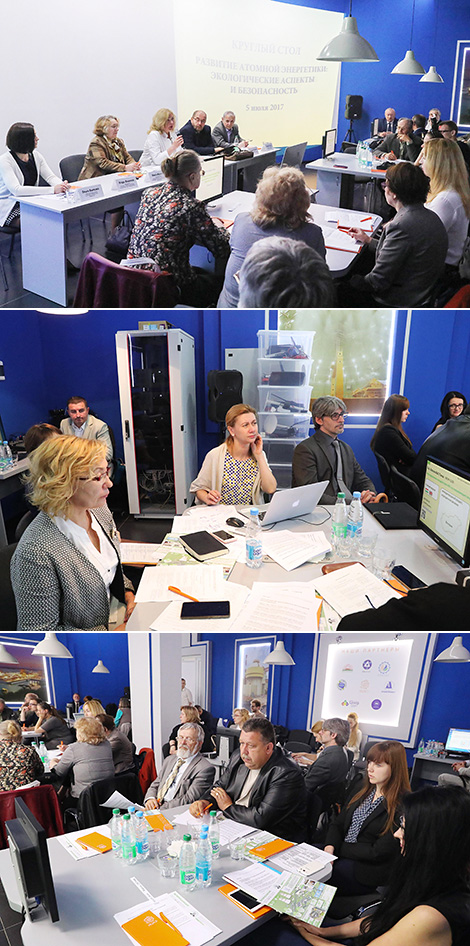 The roundtable session on environmental aspects and safety in the development of nuclear power industry