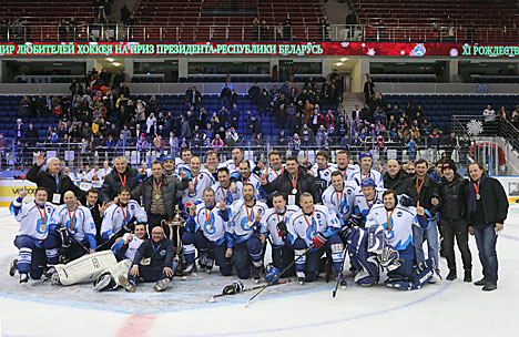 Team Russia wins the Christmas International Amateur Ice Hockey Tournament