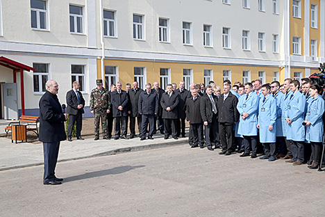 Lukashenko visited the ground control center of the national satellite communication and broadcast system in Dzerzhinsk District