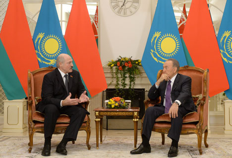 Kazakhstan President Nursultan Nazarbayev  met with the Belarus President Alexander Lukashenko