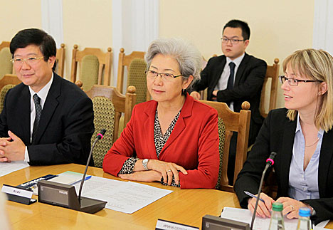 Chairperson of the Foreign Affairs Committee of the National People's Congress of the People's Republic of China Fu Ying in Minsk