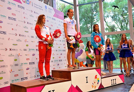 Анастасия Шкурдай была лучшей в плавании на дистанции 100 м баттерфляем