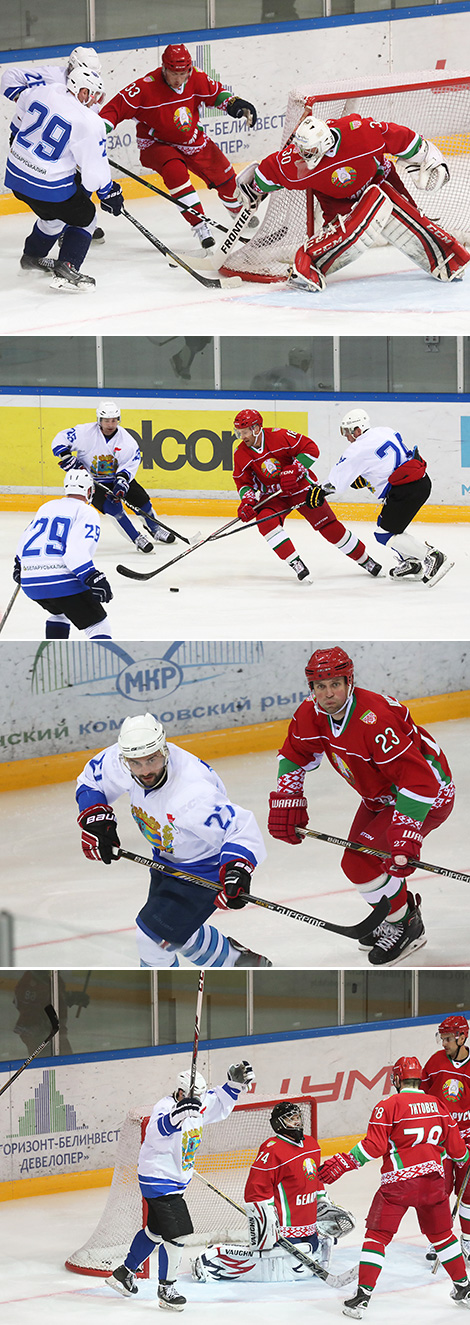 Команда Президента Беларуси с победы стартовала в XI Республиканских соревнованиях по хоккею среди любителей