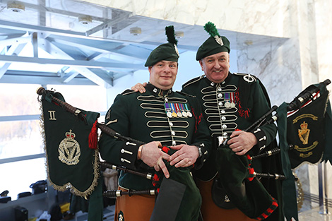 Музыканты 2-го Королевского ирландского полка в Минске