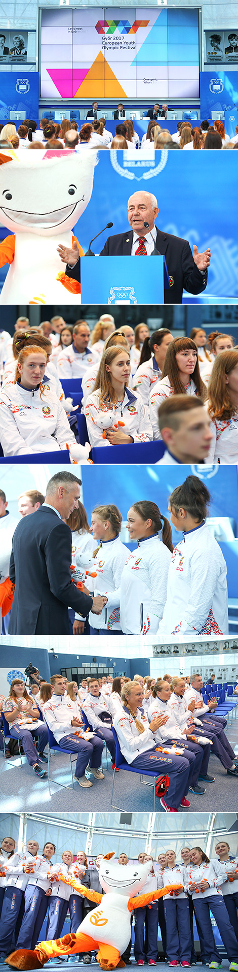В НОК состоялись проводы белорусской делегации на XIV летний Европейский юношеский олимпийский фестиваль