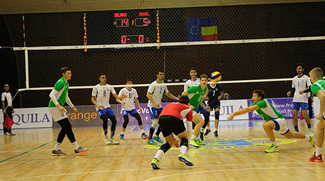 Во время матча Беларусь - Израиль. Фото CEV