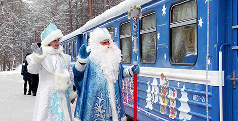 Новогодний экспресс начнет курсировать по Детской железной дороге в Минске 22 декабря