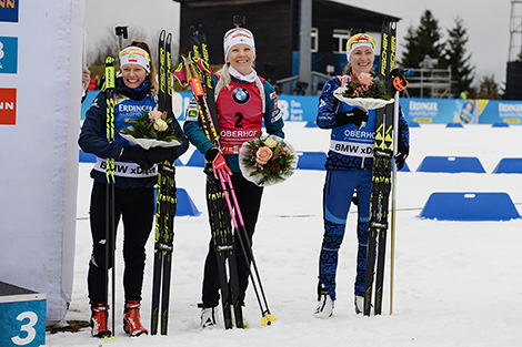 Вероника Новаковска, Кайса Макарайнен и Дарья Домрачева