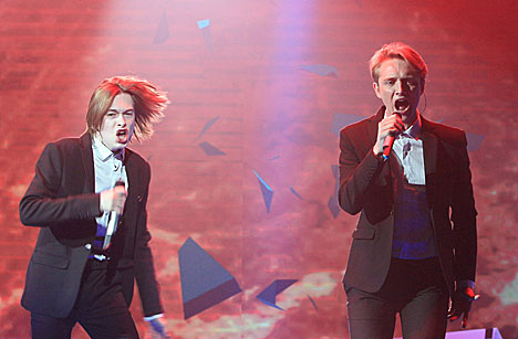 Генеральная репетиция финала национального отборочного тура международного конкурса песни "Евровидение-2016". Группа THE EM