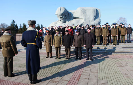 Торжественная церемония в мемориальном комплексе "Брестская крепость-герой"