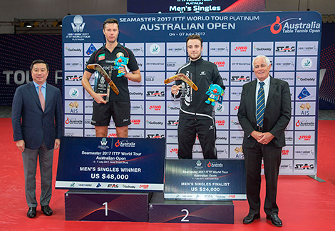 Владимир Самсонов стал победителем чемпионата Австралии по настольному теннису