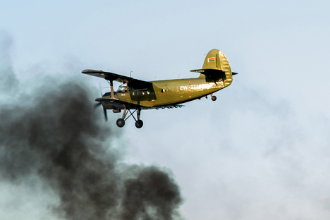 Авиация впервые была задействована при реконструкции событий обороны Брестской крепости