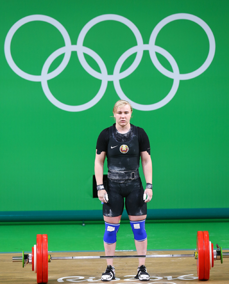 Белорусская тяжелоатлетка Дарья Почобут заняла шестое место на Олимпиаде в Рио