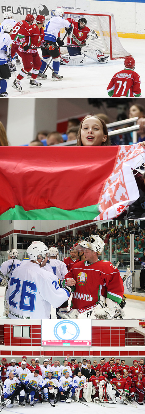 Команда Президента Беларуси с победы стартовала в XI Республиканских соревнованиях по хоккею среди любителей