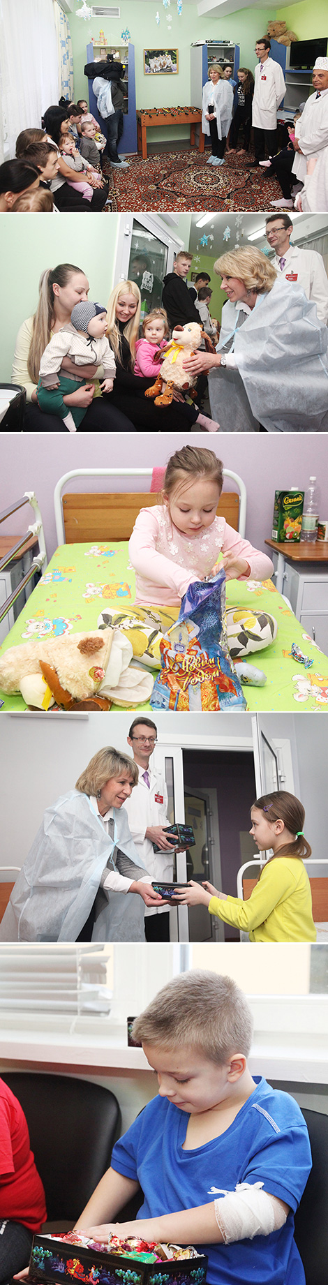 Новогодние подарки от Президента вручены пациентам Могилевской областной детской больницы
