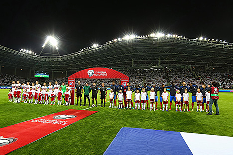 Футболисты сборной Беларуси сыграли вничью с Францией в квалификации чемпионата мира