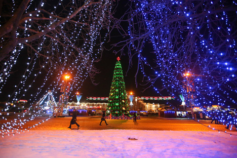 Ёлка у Дворца Спорта