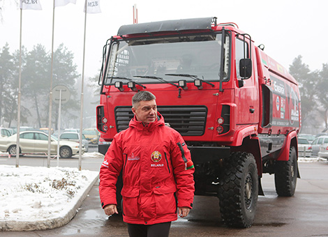 начальник спортивной команды "МАЗ-СПОРТавто", пилот Сергей Вязович