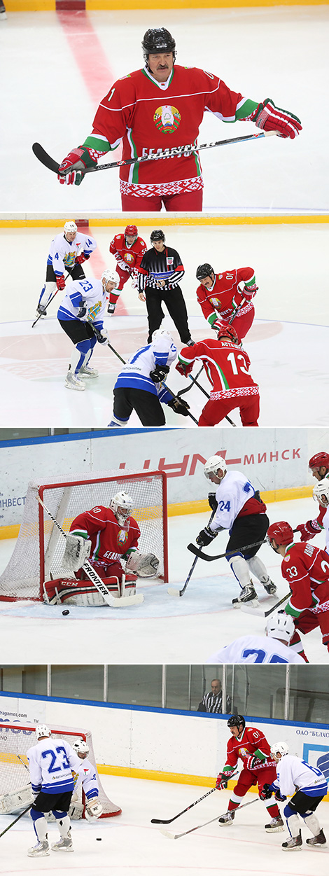 Команда Президента Беларуси с победы стартовала в XI Республиканских соревнованиях по хоккею среди любителей