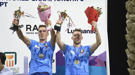 Илья Полозков и Павел Тихонов. Фото Белорусской федерации современного пятиборья