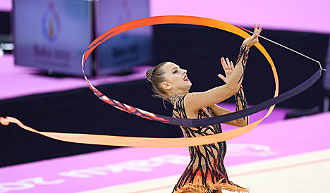 Мелитина Станюта заняла 3-е место в индивидуальном многоборье художественной гимнастики на Евроиграх