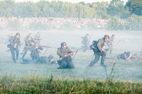 Авиация впервые была задействована при реконструкции событий обороны Брестской крепости