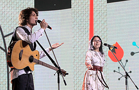 Генеральная репетиция финала национального отборочного тура международного конкурса песни "Евровидение-2016". Группа NAVI