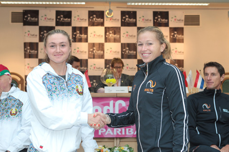 Александра Саснович и Михаэлла Крайчек откроют теннисный матч Кубка Федерации Беларусь - Нидерланды