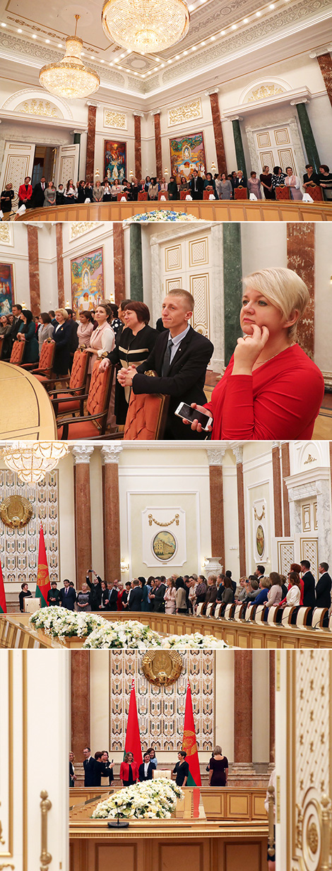 Финалисты конкурса "Учитель года Беларуси" побывали с экскурсией во Дворце Независимости