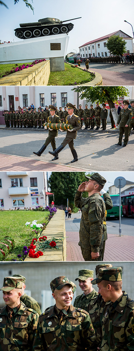 Белорусские и российские танкисты отметили профессиональный праздник в Слониме