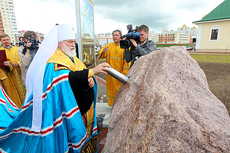 Памятник преподобному Сергию Радонежскому открыт в Минске