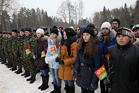 Российские пограничники приняли от белорусских коллег эстафету Победы