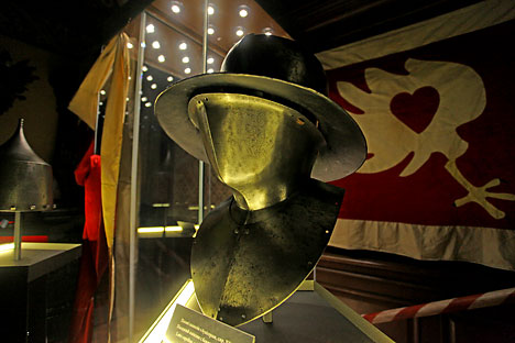 Выставка "Боевые шлемы защитного вооружения и хоругви белорусских земель XI-XVII веков"