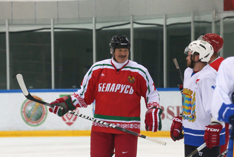 Хоккейная команда Президента Беларуси одержала вторую победу в Х Республиканских соревнованиях