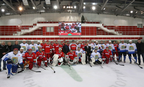 Хоккейная команда Президента Беларуси одержала вторую победу в Х Республиканских соревнованиях