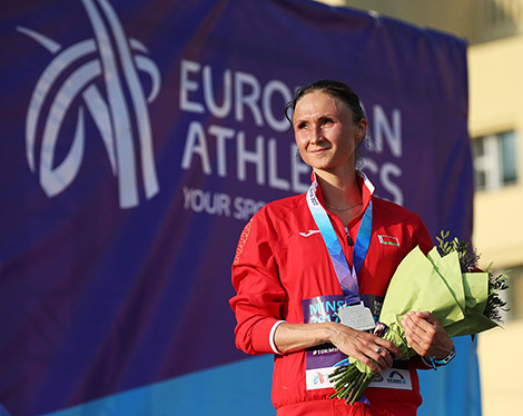 Белорусская бегунья Ольга Мазуренок заняла второе место на Кубке Европы в Минске