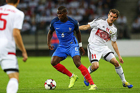 Футболисты сборной Беларуси сыграли вничью с Францией в квалификации чемпионата мира