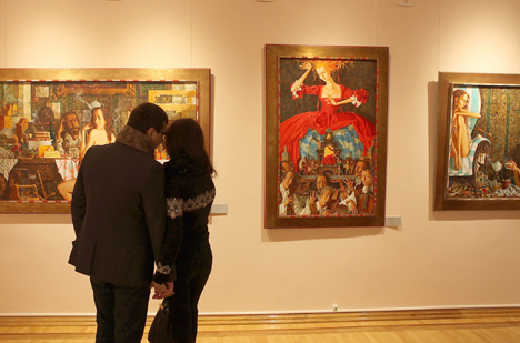 Известный художник Заслонов представил выставку в Гомеле
